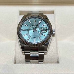 ロレックス スカイドゥエラー 42mm グリーン文字盤 SS/K18ホワイトゴールド オイスター 336934