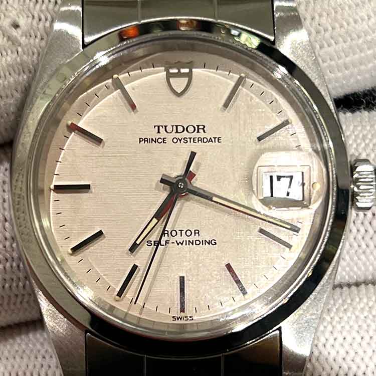 チューダー プリンス デイト 34mm シルバーモザイク文字盤 SS 74000