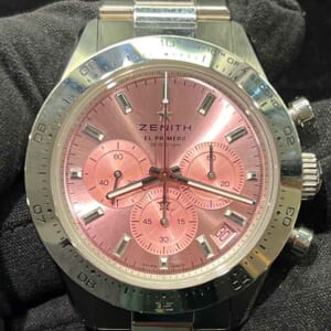 ゼニス クロノマスター スポーツ 41mm ピンク文字盤 SS 03.3109.3600/18.M3100