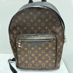 ルイ・ヴィトン ジョッシュNV ブラウン/ノワール モノグラム・マカサー シルバー金具 M45349