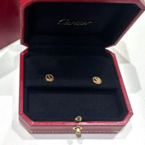 カルティエ ラブ ピアス ゴールド K18ピンクゴールド ゴールド金具