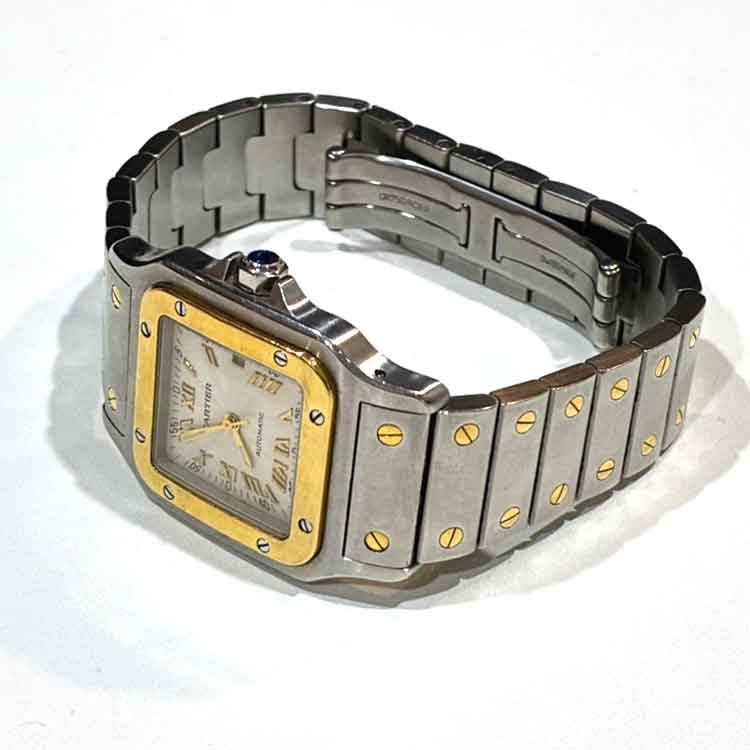 カルティエ サントス ガルべLM シルバー SS/K18イエローゴールド W20041C4