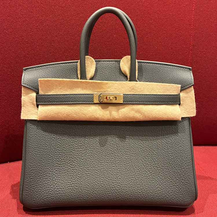 エルメス バーキン25 ヴェールマングローブ トゴ シャンパンゴールド金具 K刻印