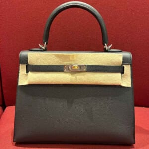 エルメス ケリー25 セリエ(外縫い) プロン エプソン エレクトラム金具 K刻印