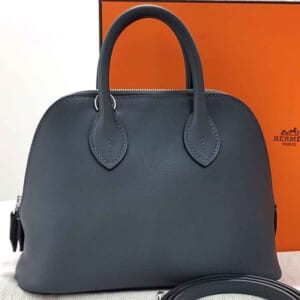 エルメス ボリード1923ミニ グリミスティ エバーカラー シルバー金具 W刻印