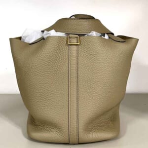 エルメス ピコタンロックMM ベージュマルファ トリヨンクレマンス ゴールド金具 W刻印