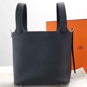 エルメス ピコタンロックPM 黒 トリヨンクレマンス シルバー金具 K刻印