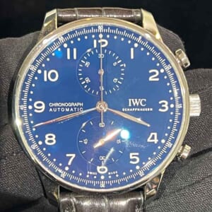 IWC ポルトギーゼ・クロノグラフ 41mm 150イヤーズ 世界限定2000本 ブルー文字盤 SS/アリゲータ IW371601