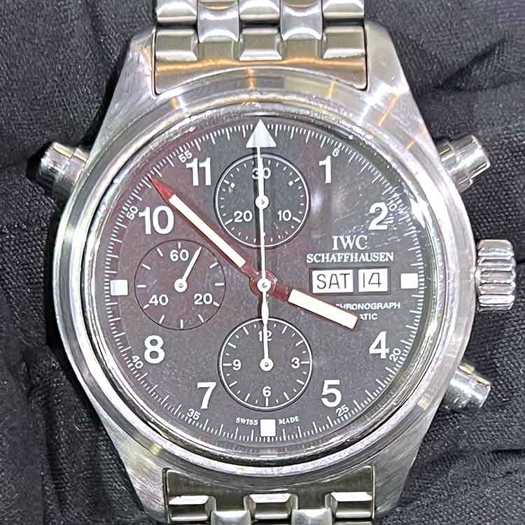 IWC ドッペルクロノグラフ 42mm ブラック文字盤 SS IW371319