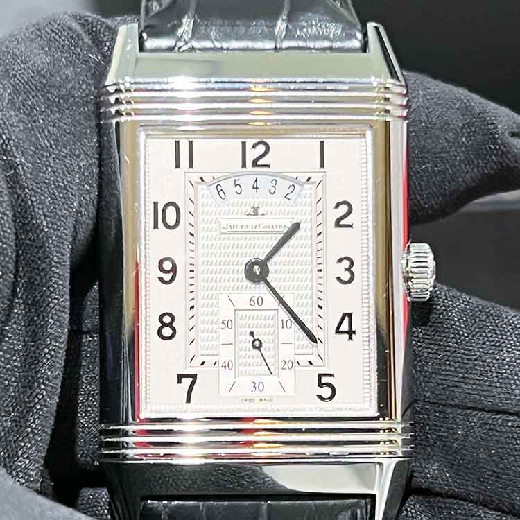 ジャガー・ルクルト グランドレベルソ デュオ 30mm/48.6mm シルバー/ブラック SS Q3748421