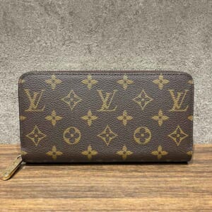 ルイ・ヴィトン モノグラム ジッピー・ウォレット フューシャ ゴールド金具 M41895