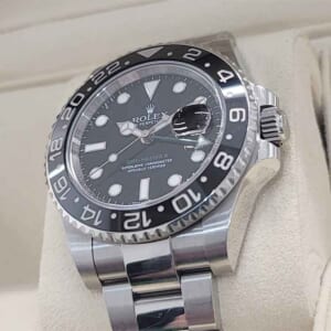 ロレックス GMTマスター2 40mm ブラック文字盤 SS オイスターブレス 116710LN