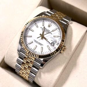 ロレックス デイトジャスト 36mm ホワイト SS/K18イエローゴールド 126233