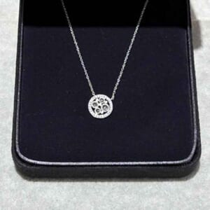 ティファニー コブルストーン ネックレス Pt950 ダイヤモンド