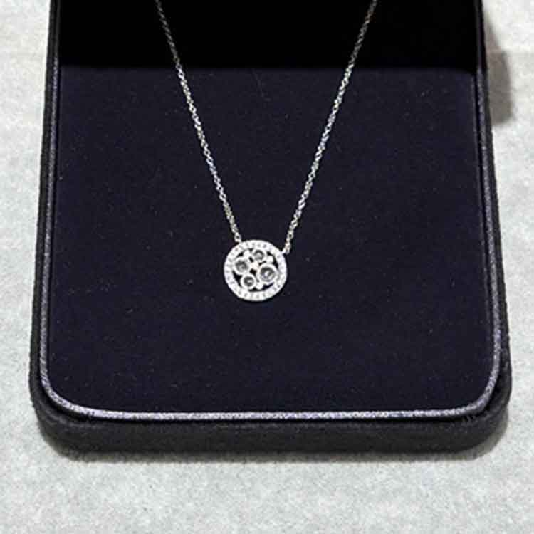 ティファニー コブルストーン ネックレス Pt950 ダイヤモンド