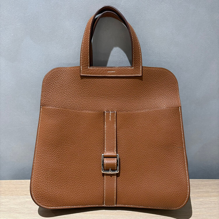 エルメス アルザン31 ゴールド トリヨンクレマンス シルバー金具 C刻印