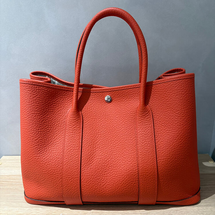 エルメス ガーデンパーティPM カプシーヌ カントリー シルバー金具 D刻印