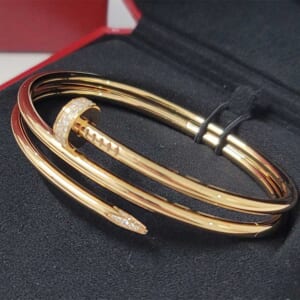 カルティエ ジュスト アン クル ブレスレット ダブル #19 K18ピンクゴールド N6708400