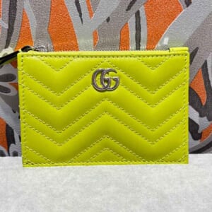 グッチ ダブルG キーケース ブライトグリーン レザー 837747 AAFA2 3520