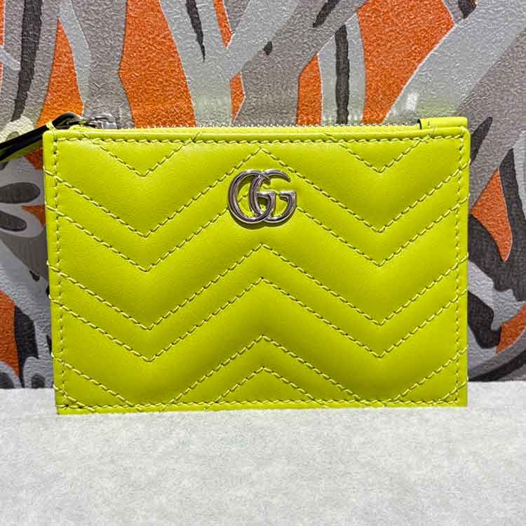 グッチ ダブルG キーケース ブライトグリーン レザー 837747 AAFA2 3520