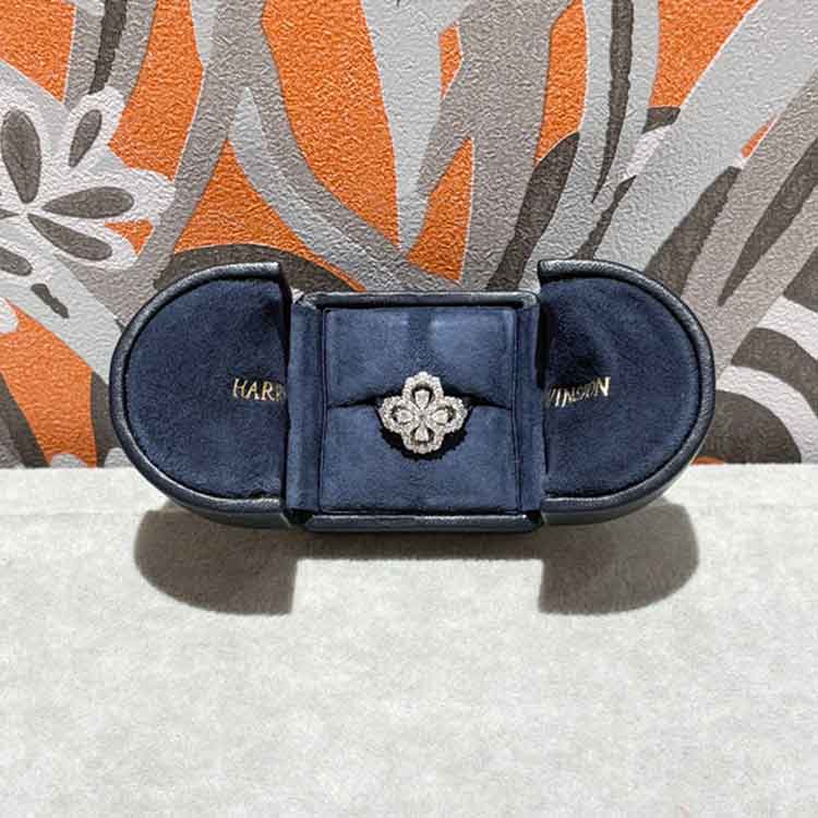 ハリー・ウィンストン ミニループ・フルモチーフ・リング 49 Pt950/ダイヤモンド約1.08ct