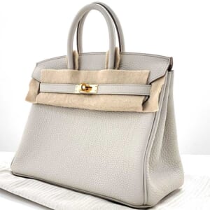 エルメス バーキン25 ベトン トゴ ゴールド金具 U刻印