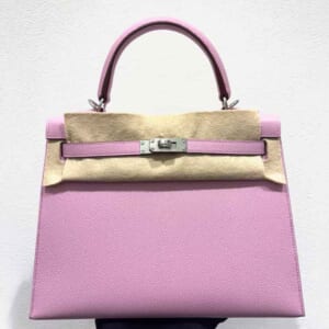 エルメス ケリー25 モーヴシルベストル エプソン シルバー金具 K刻印