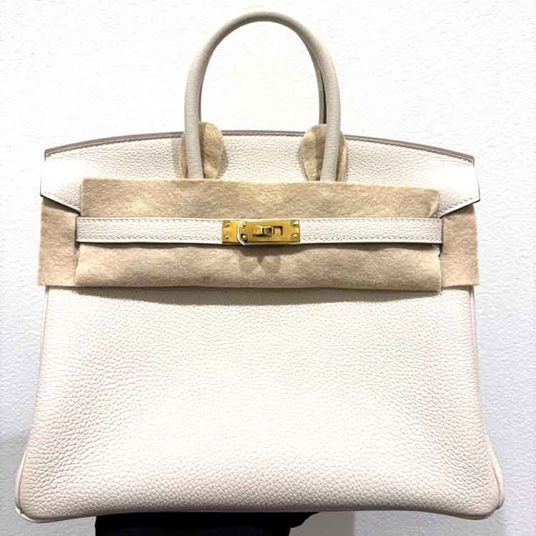 エルメス バーキン25 クレ トゴ ゴールド金具 K刻印