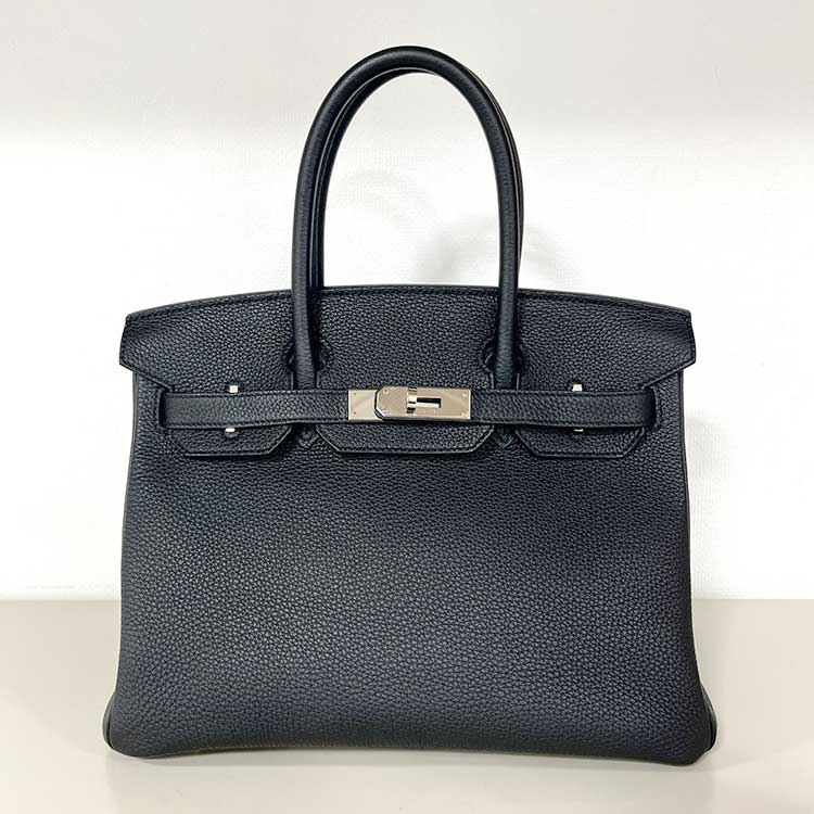 エルメス バーキン30 黒 トゴ シルバー金具 Z刻印