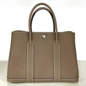 エルメス ガーデンパーティTPM エトゥープ ネゴンダ シルバー金具 K刻印