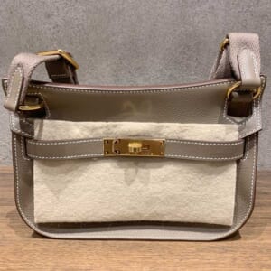 エルメス ジプシエールミニ エトゥープ エバーカラー ゴールド金具 K刻印