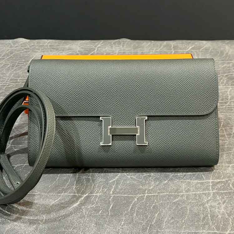 エルメス コンスタンスロング トゥーゴー ヴェールマングローブ エプソン ラッカー金具 K刻印