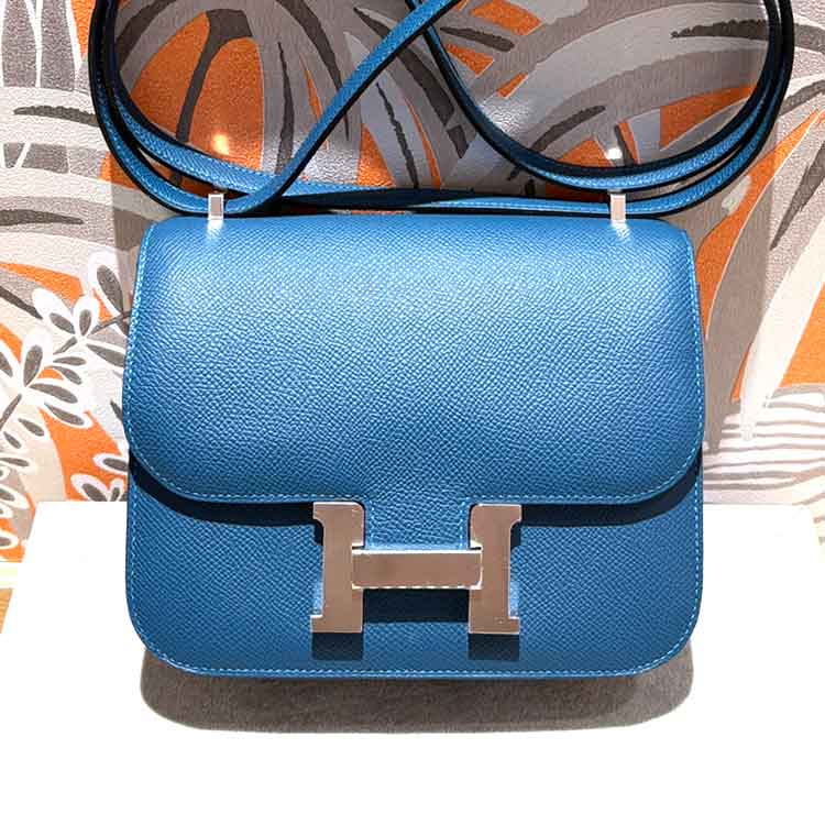 エルメス コンスタンス3 ミロワール ミニ ブルータラサ エプソン K刻印