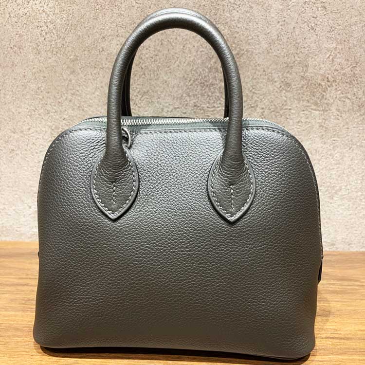 エルメス ボリード1923ミニ ヴェールブロンズ エバーカラー シルバー金具 K刻印