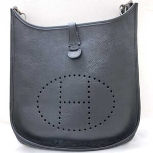 エルメス エブリンPM 黒 トリヨンクレマンス シルバー金具 □I刻印