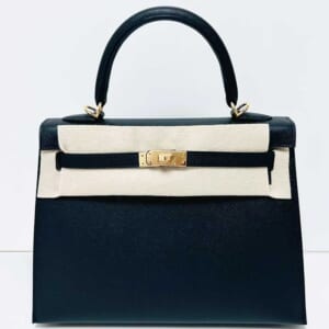 エルメス ケリー25 黒 エプソン ゴールド金具 G刻印