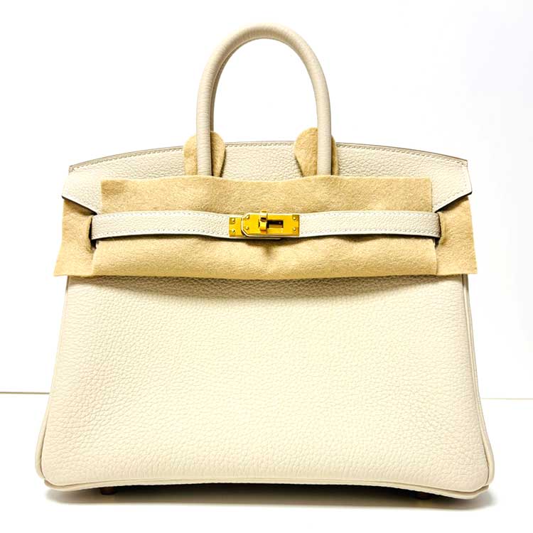 エルメス バーキン25 クレ トゴ ゴールド金具 K刻印