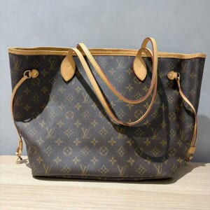 ルイ・ヴィトン モノグラム ネヴァーフルMM ベージュ ゴールド金具 M40156