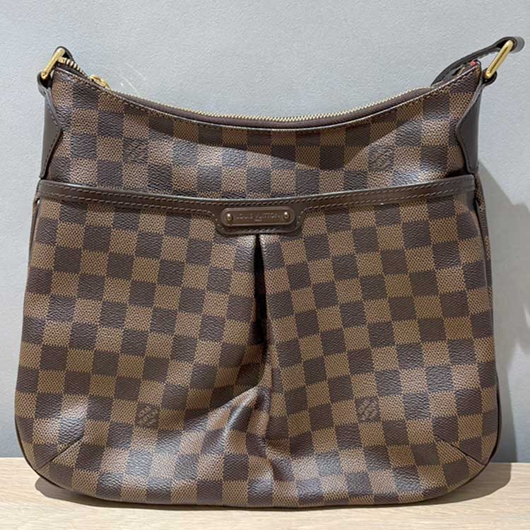 ルイ・ヴィトン ダミエ・エベヌ ブルームズベリPM レッド ゴールド金具 N42251