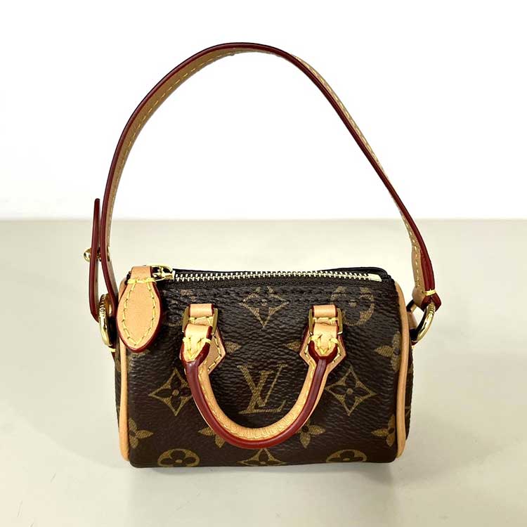 ルイ・ヴィトン モノグラム ビジュー・サック マイクロスピーディー ブラウン ゴールド金具 M00544