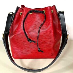 ルイ・ヴィトン エピ プチ・ノエPM カスティリアンレッド/ノワール エピ ゴールド金具 M44172