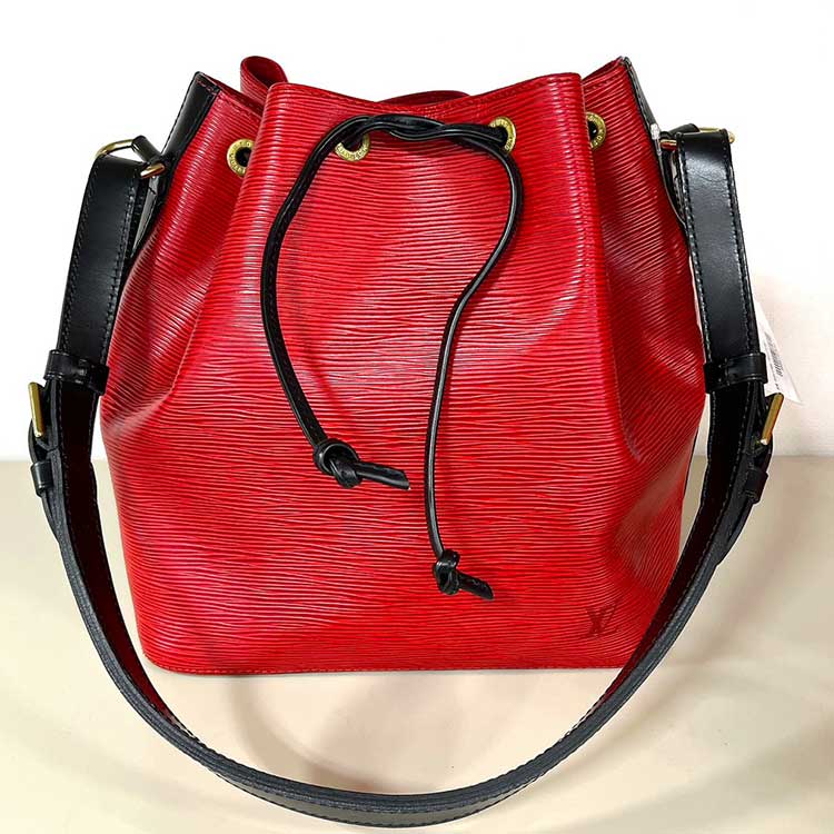 ルイ・ヴィトン エピ プチ・ノエPM カスティリアンレッド/ノワール エピ ゴールド金具 M44172