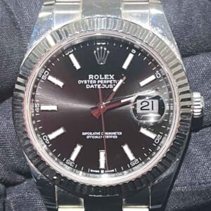 ロレックス デイトジャスト 41mm ブラック文字盤 SS 126334