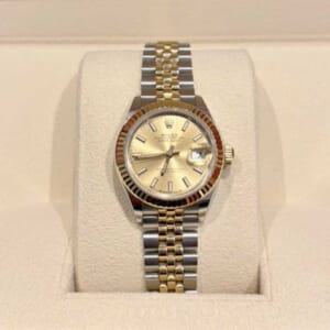 ロレックス レディデイトジャスト 28mm シャンパン文字盤 SS/18イエローゴールド 279173