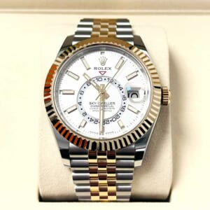 ロレックス スカイドゥエラー 42mm ホワイト文字盤 SS/K18ホワイトゴールド ジュビリーブレス 336933