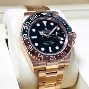 ロレックス GMTマスター2 40mm ブラック文字盤 K18ピンクゴールド オイスターブレス 126715CHNR