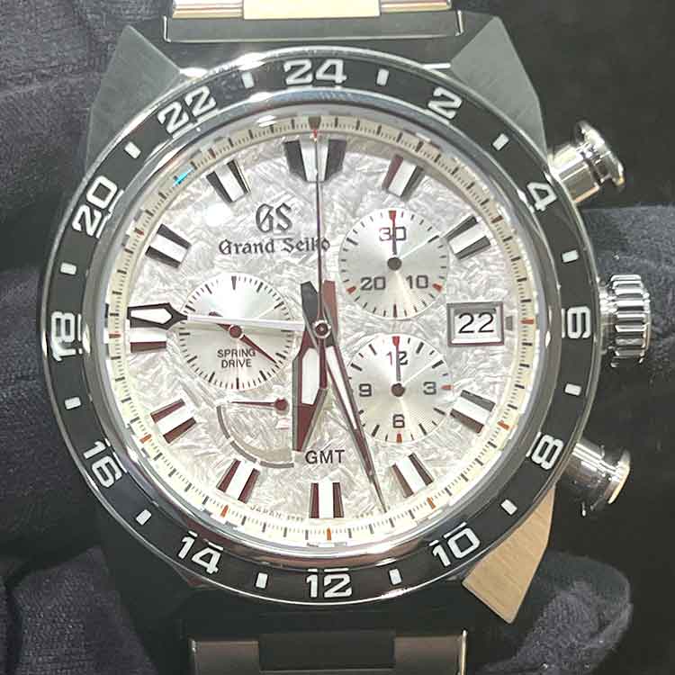 セイコー グランドセイコー スポーツコレクション スプリングドライブ クロノグラフ マスターショップ限定 44.5mm シルバー文字盤 Ti SBGC253