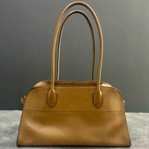 ザ ロウ マルゴー12 ショルダーバッグ ブラウン レザー シルバー金具 W1712