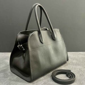 ザ ロウ ソフトマルゴー12 黒 レザー シルバー金具 W1586