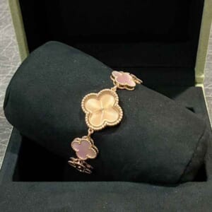 ヴァン クリーフ&アーペル スウィート アルハンブラ ウォッチ ゴールド K18ピンクゴールド クォーツ マザーオブパール VCARO90100